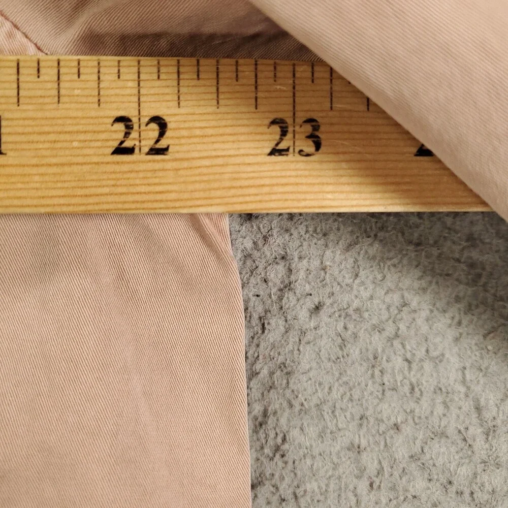 Banana Republic Button Up Womens XL Pink Ivory Soft Wash Military Safari Utility - Picture 4 of 10
